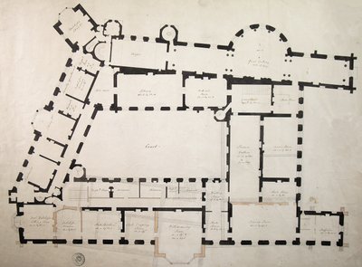 Ontwerp voor wijzigingen aan het Derde Kasteel door James Wyatt